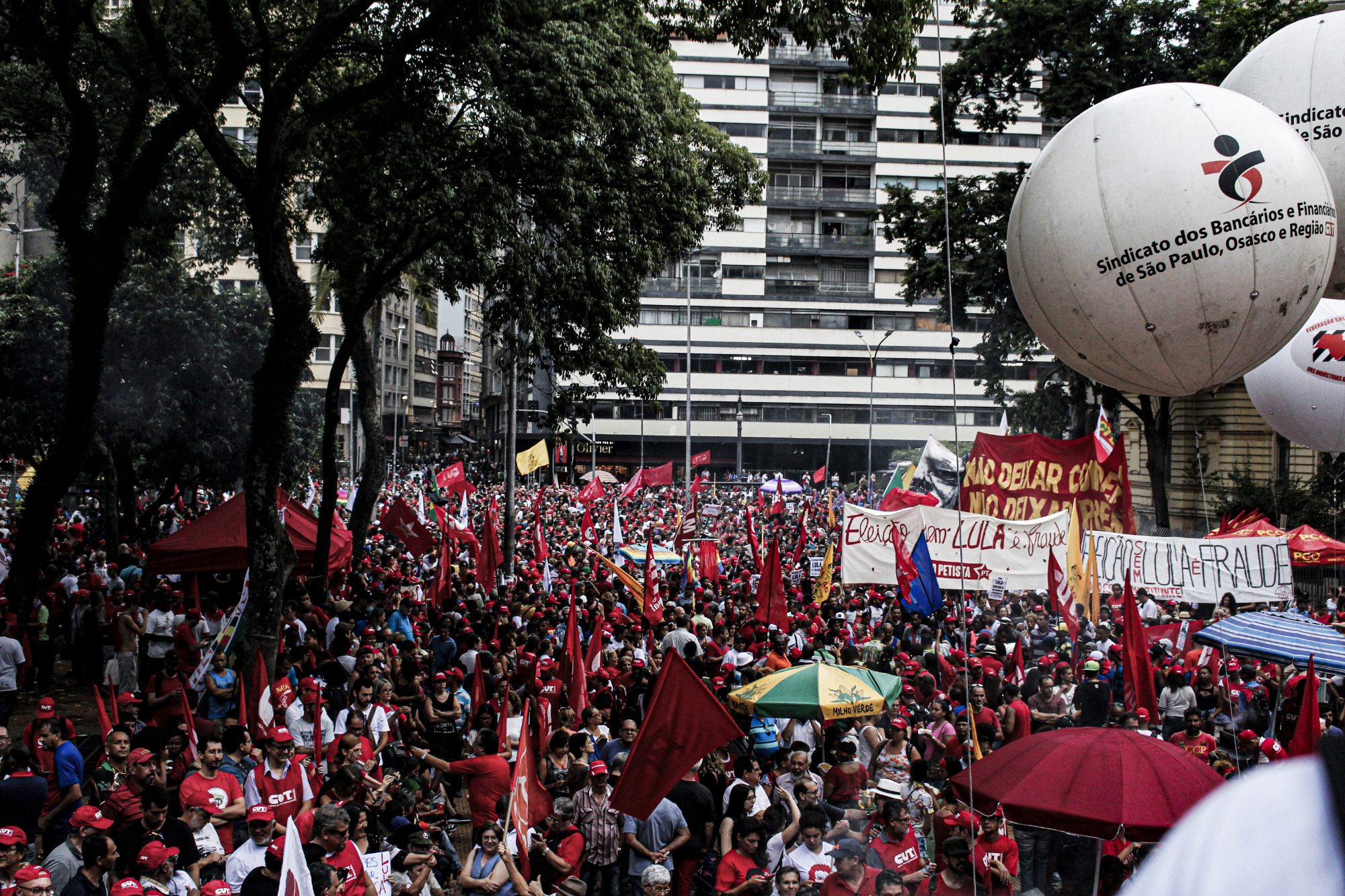 Protesto pela absolvição de Lula