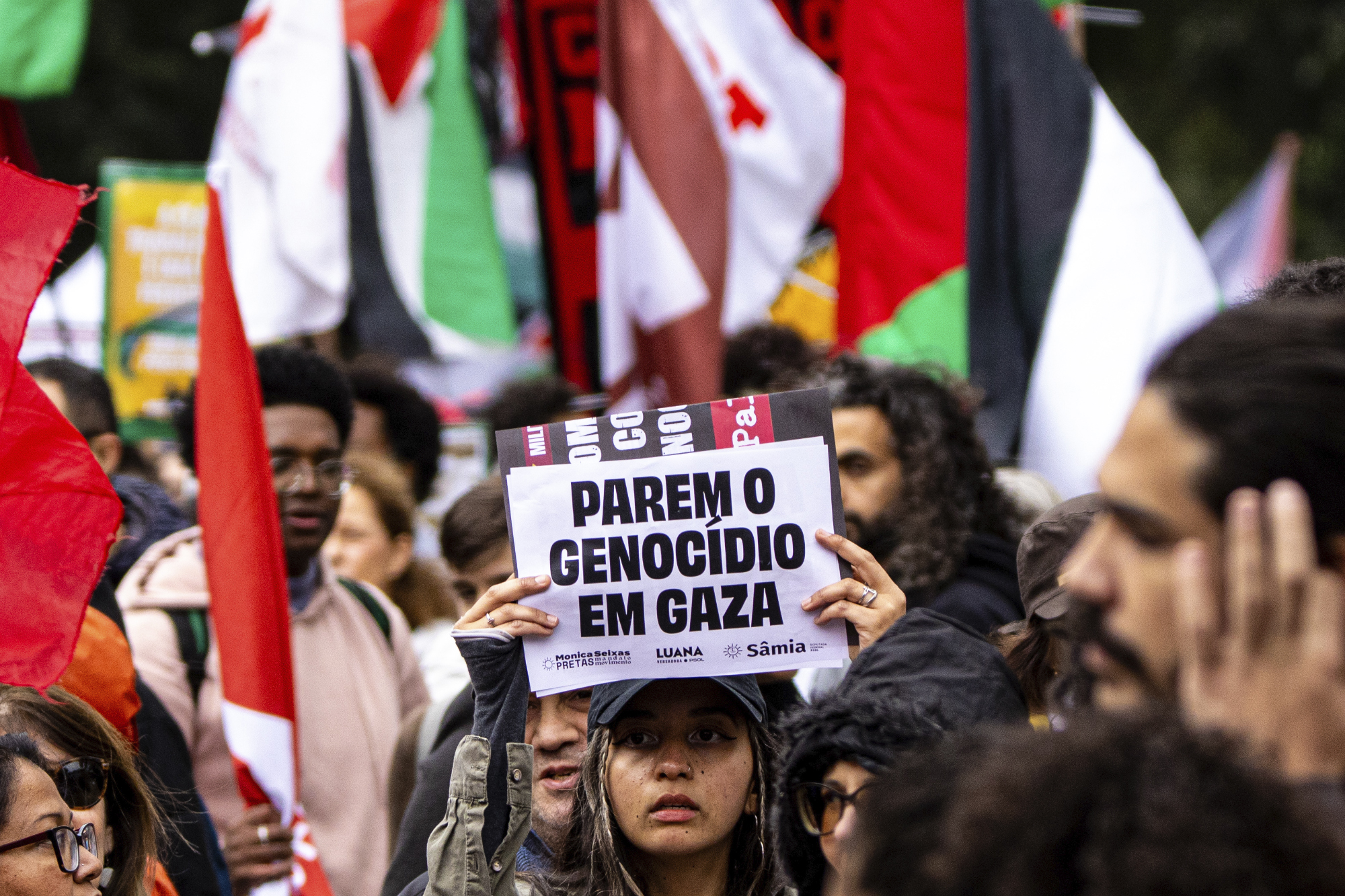 Manifestação em São Paulo pelo o fim do genocídio em Gaza